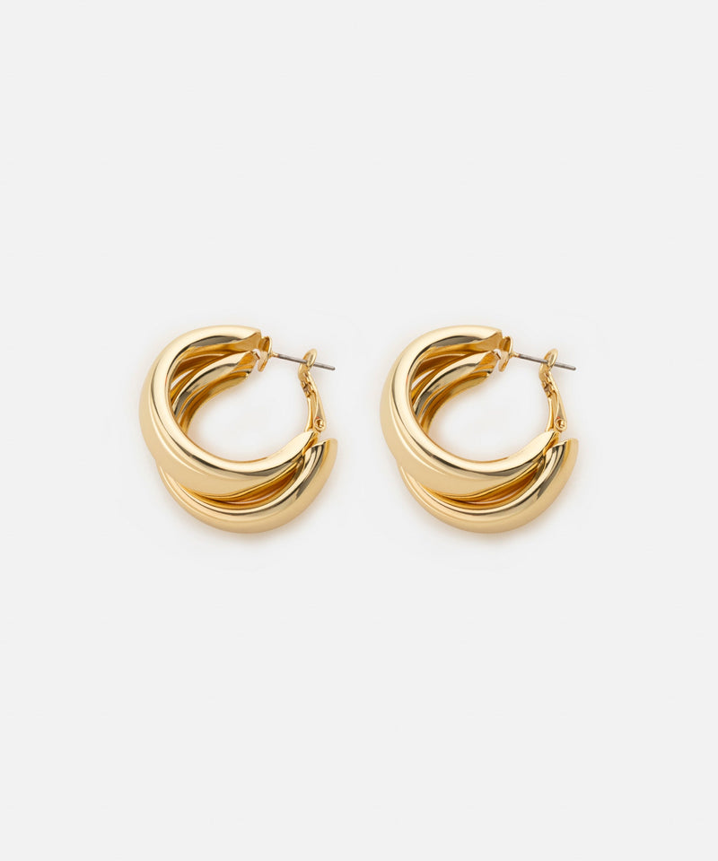 Ipekyol Interlocking Earrings Gold
