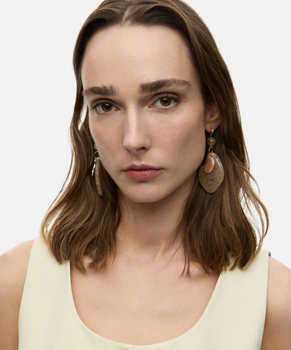 Ipekyol Multi-Piece Dangling Earrings Beige
