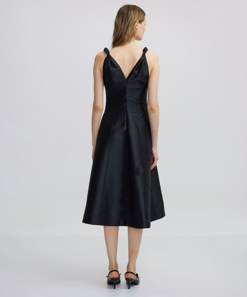 Ipekyol Flounce Midi Dress Black