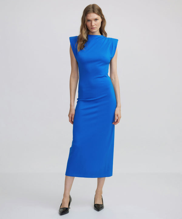 Ipekyol Padded Midi Dress Blue