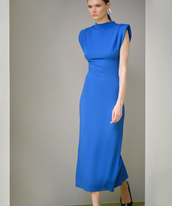 Ipekyol Padded Midi Dress Blue