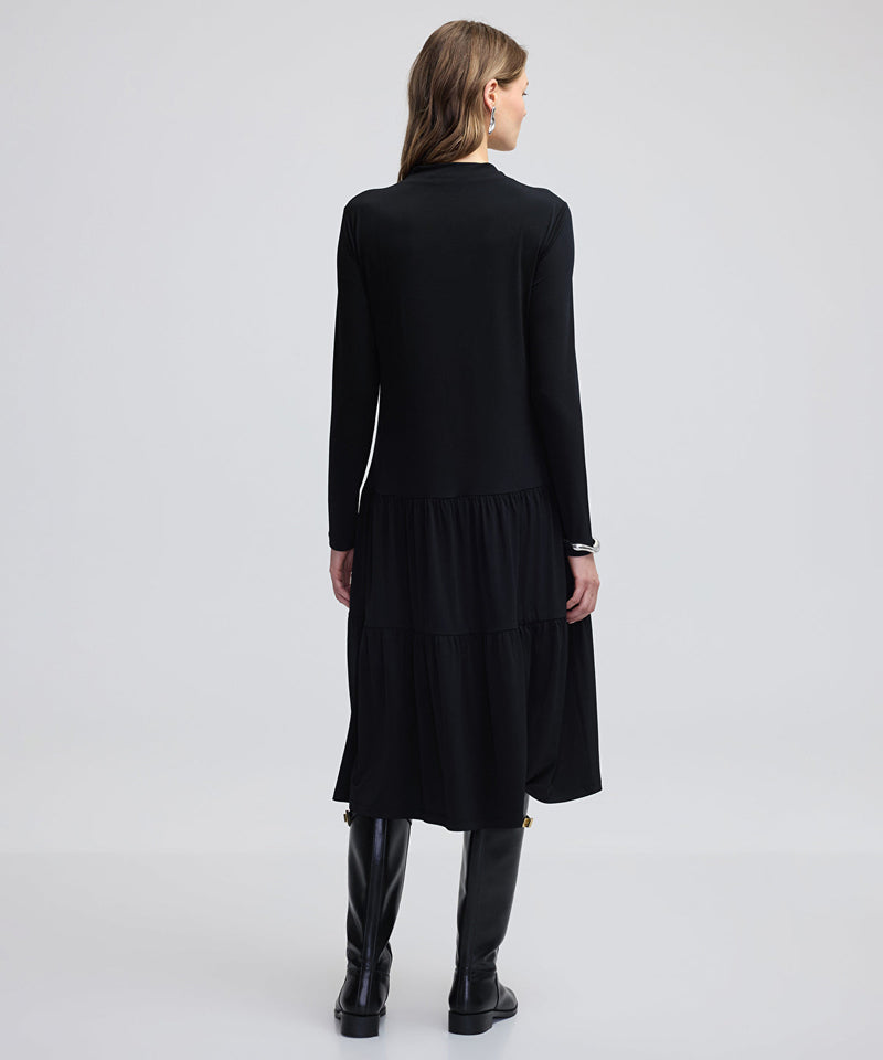 Ipekyol Pleated Knit Dress Black