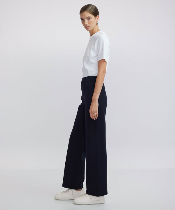 Ipekyol Elasticated Waist Solid Trousers Navy