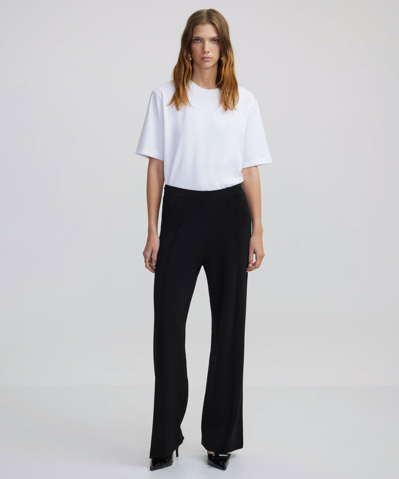 Ipekyol Wide Leg Fit Knitted Trousers Black