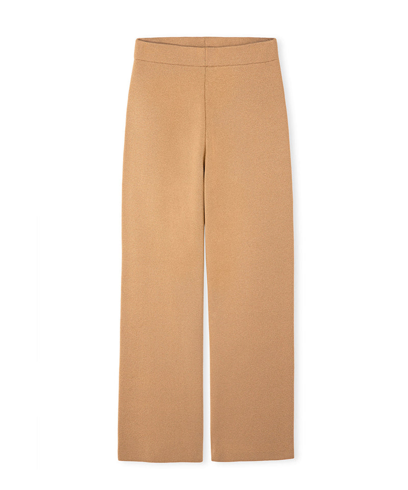 Ipekyol Knitted Wide Leg Fit Trousers Camel