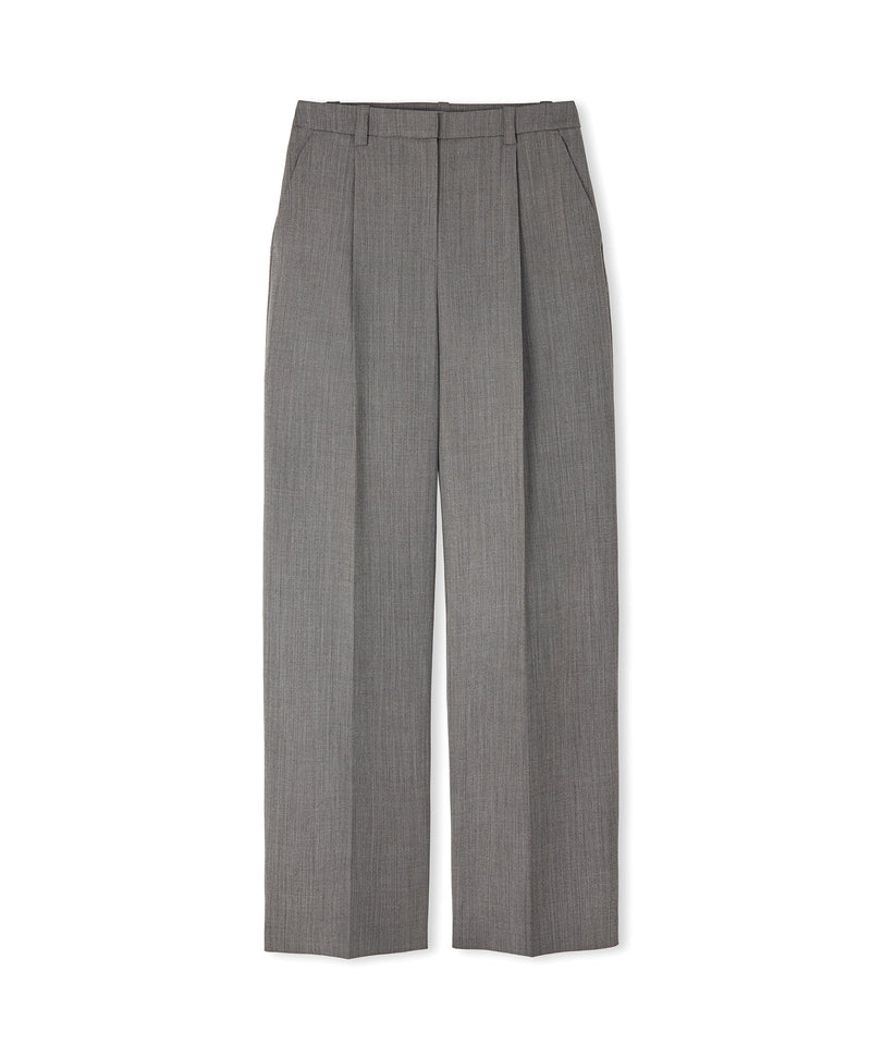 Ipekyol Pleated Wide Leg Fit Trousers Mink