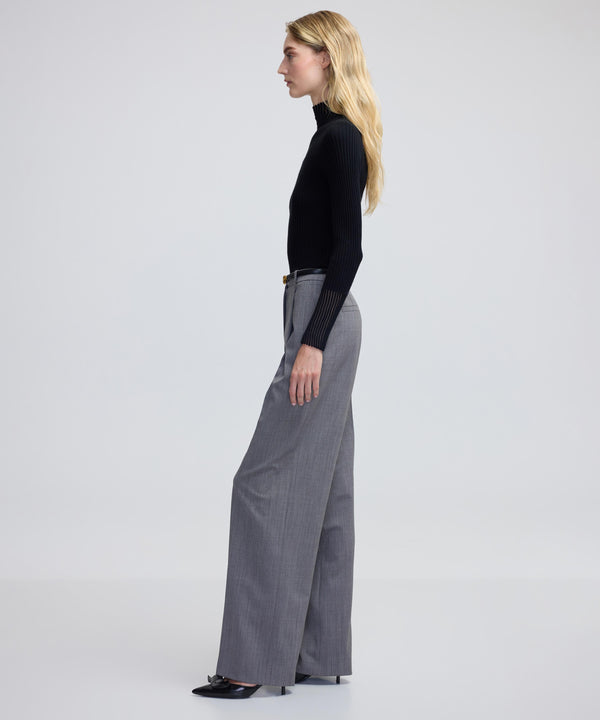 Ipekyol Pleated Wide Leg Fit Trousers Mink