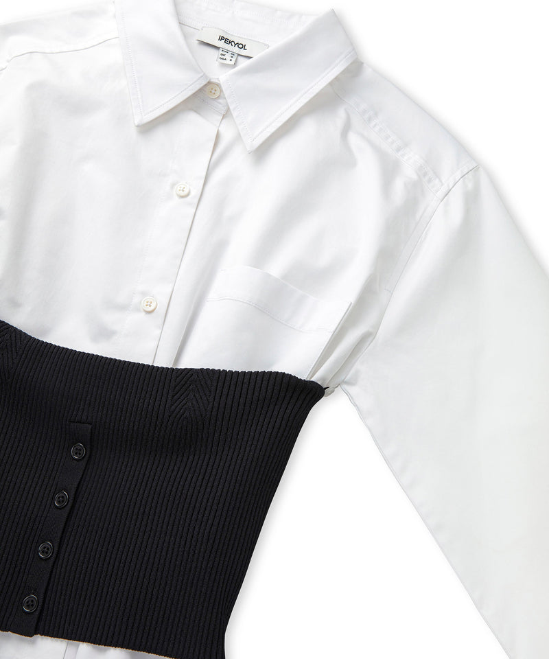 Ipekyol Shirt With Removable Tricot Corset White