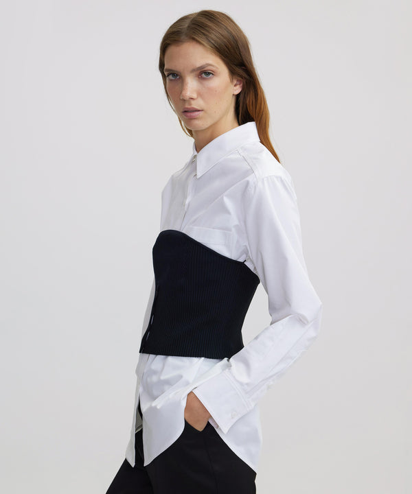 Ipekyol Shirt With Removable Tricot Corset White