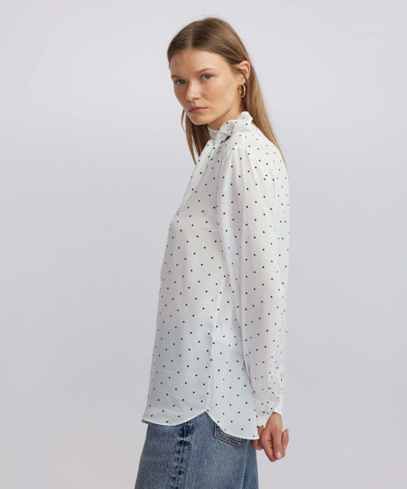 Ipekyol Polka Dot Pattern Blouse Off White