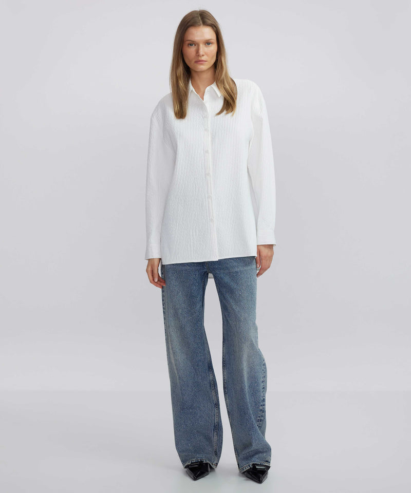 Ipekyol Textured Oversize Shirt Off White