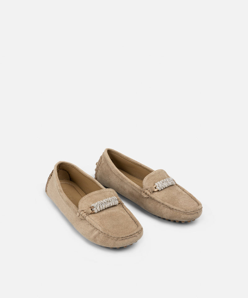 Ipekyol Crystal Stone Loafer Beige