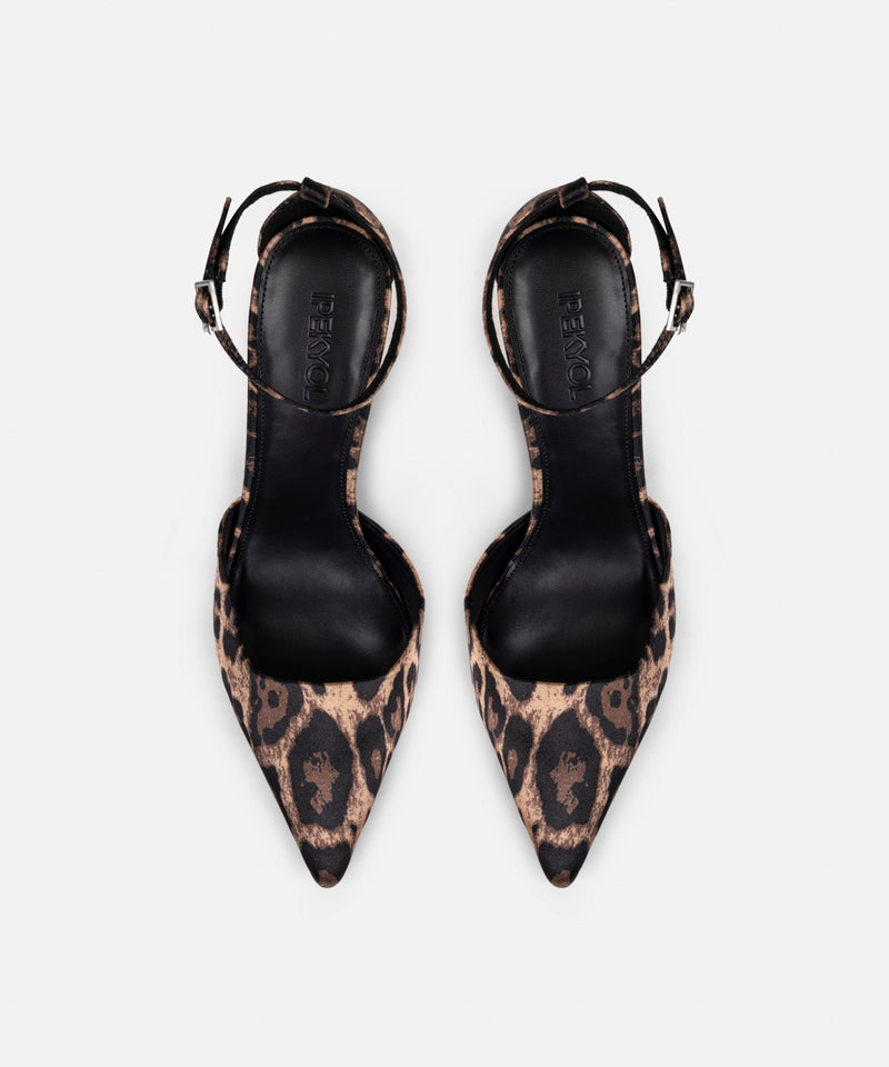Ipekyol Leopard Pattern High Heels Brown