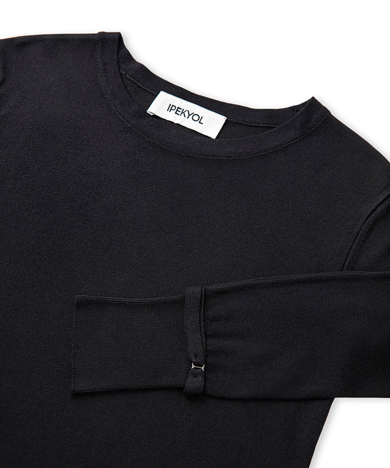 Ipekyol Basic Knitwear With Thin Belt Black