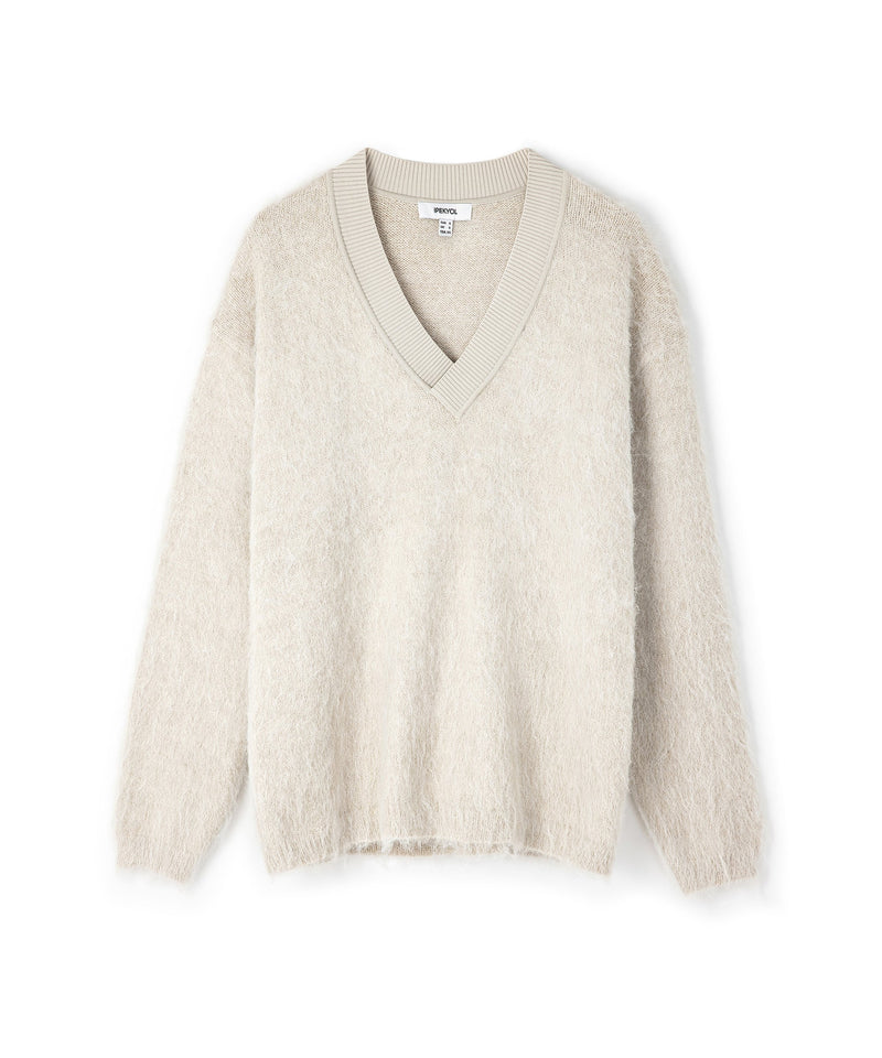 Ipekyol Rib Mix Plush Knitwear Off White