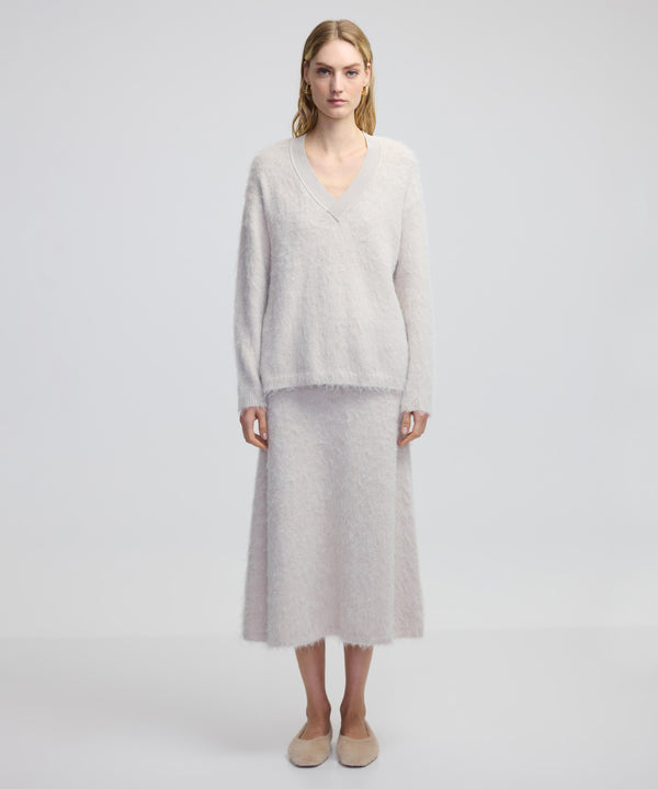 Ipekyol Rib Mix Plush Knitwear Off White