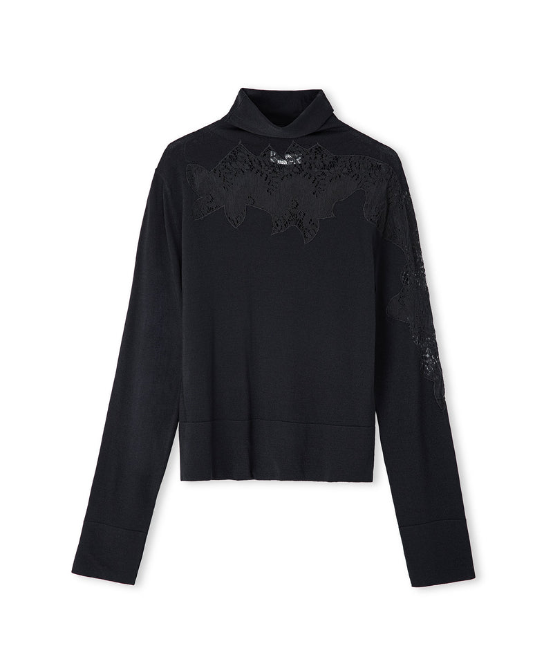 Ipekyol Lace Mix Knitwear Black