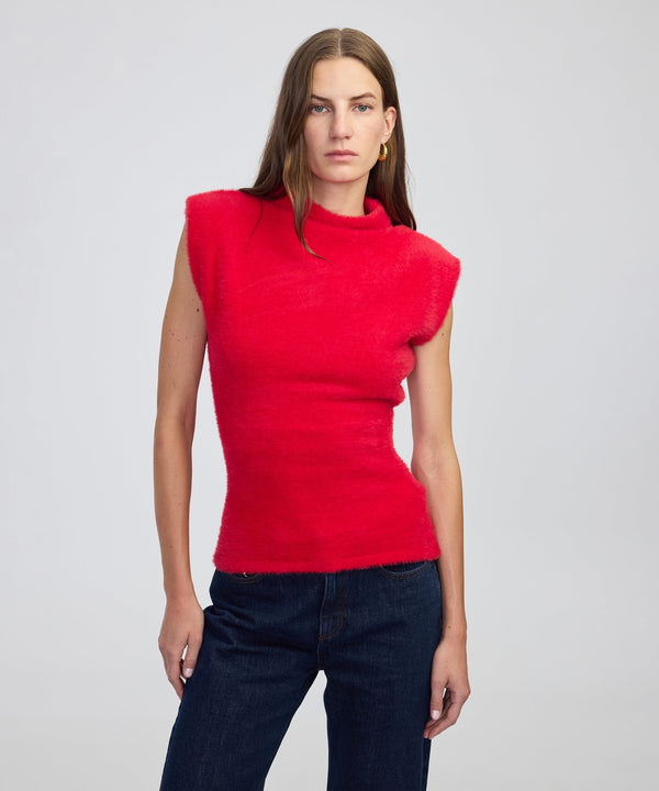 Ipekyol Plush Knitwear With Padding Red