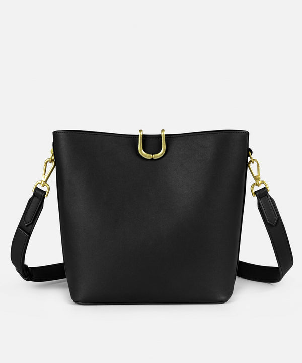 Ipekyol Metal Buckle Bucket Bag Black