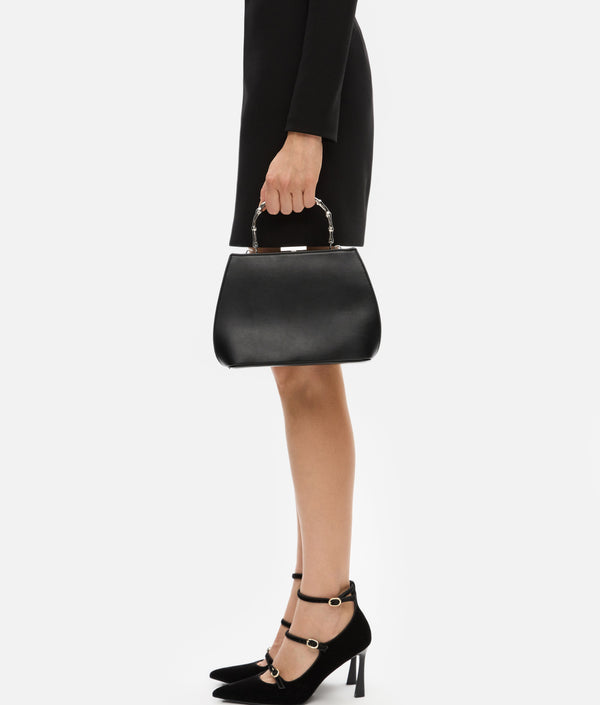 Ipekyol Bag With Contrast Metal Handles Black