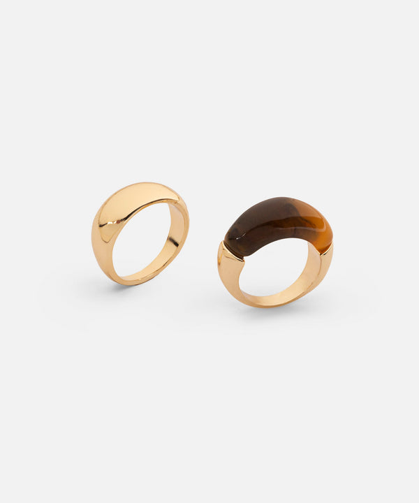 Ipekyol Double Ring Gold