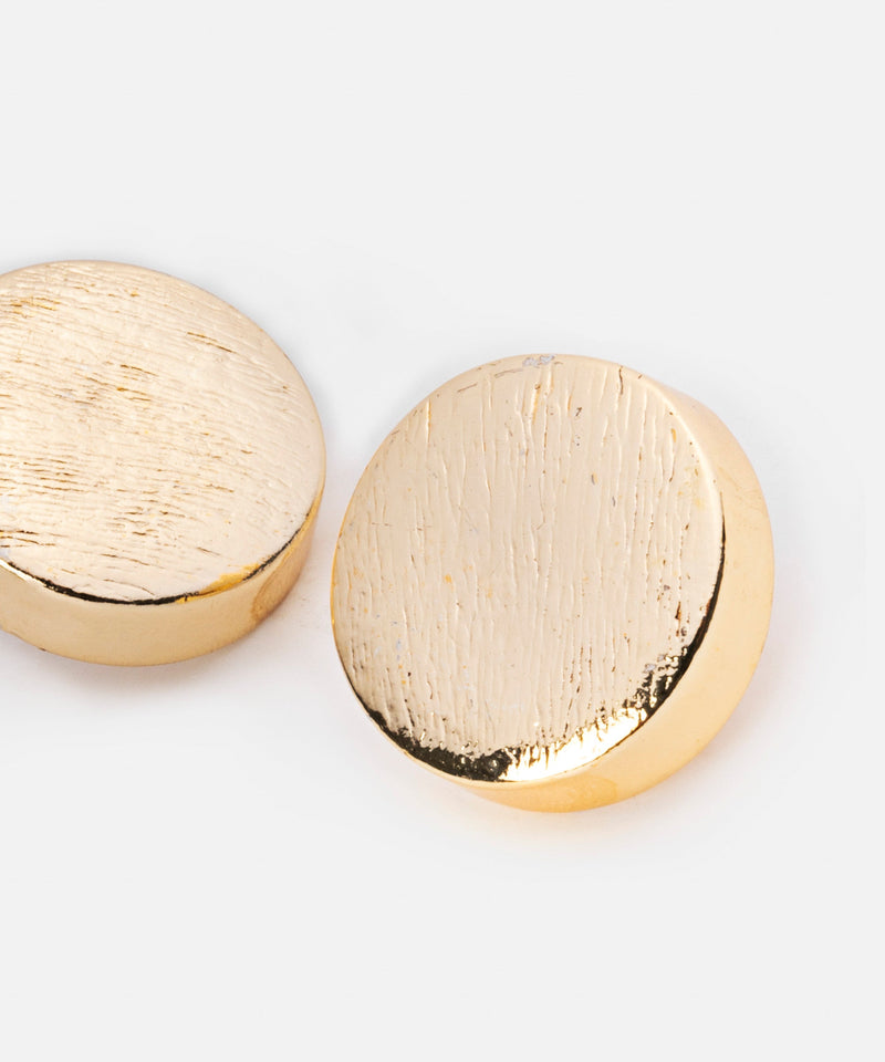 Ipekyol Round Shaped Textured Earrings Gold