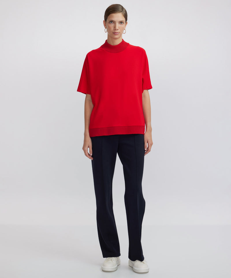 Ipekyol Ribbed Rib Mix T-Shirt Red