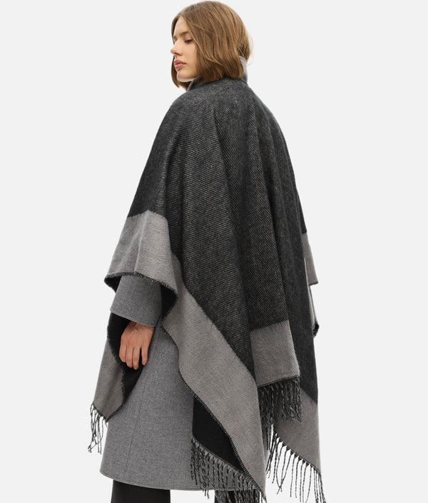 Ipekyol Poncho With Tassel Details Black