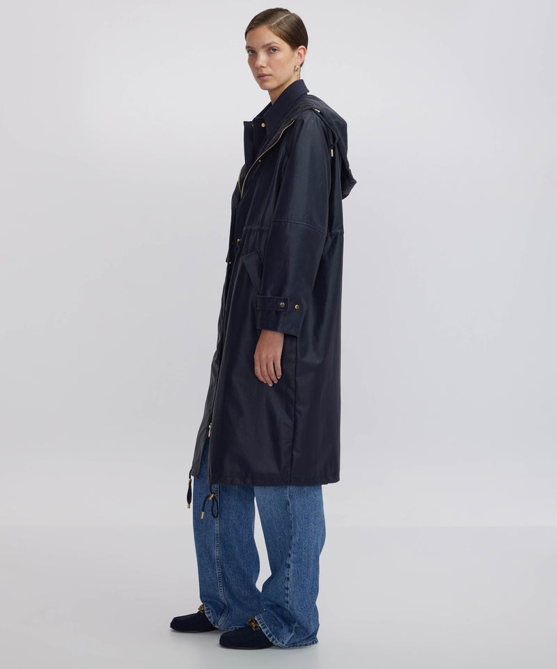 Ipekyol Double Layered Collar Detailed Parka Navy