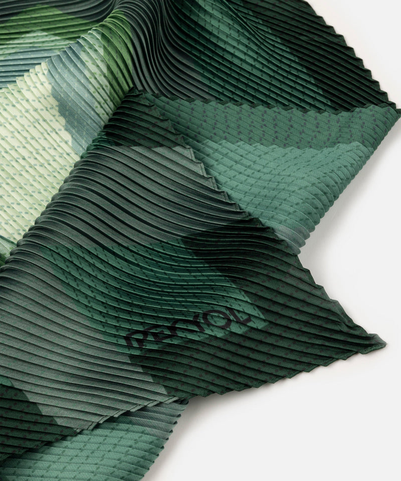 Ipekyol Pleated Colorblock Scarf Green