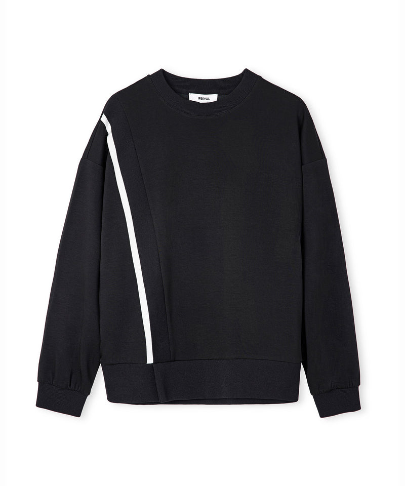 Ipekyol Contrast Stripe Sweatshirt Black