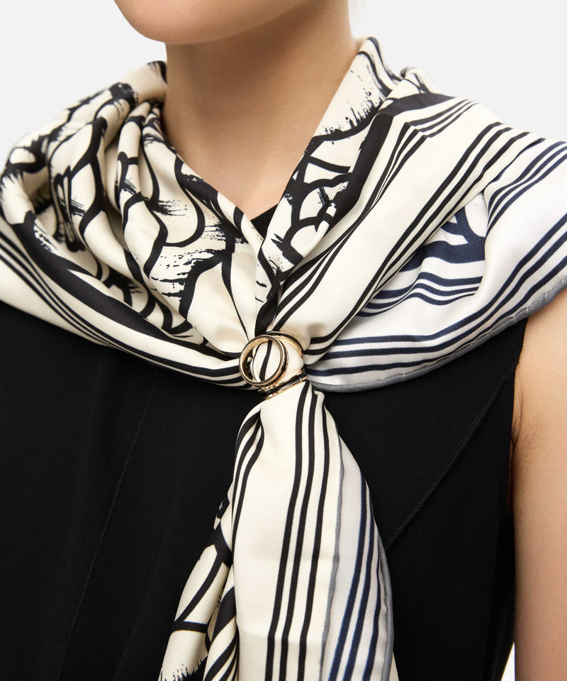 Ipekyol Contrast Colored Scarf Ring Black