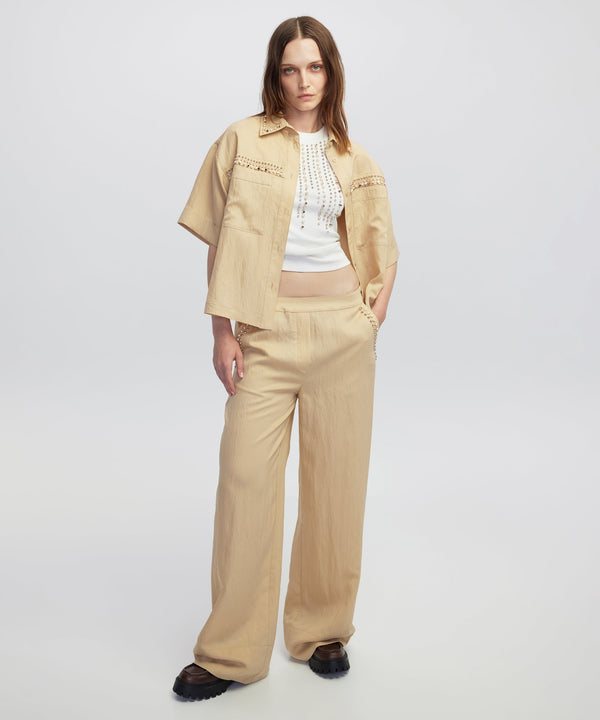 Ipekyol Embellished Trousers Natural