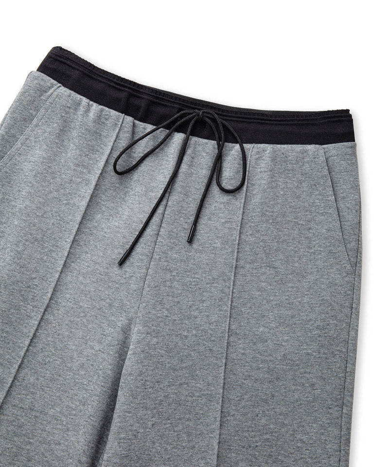 Ipekyol Mixed Media Color-Block Trousers Grey Melange