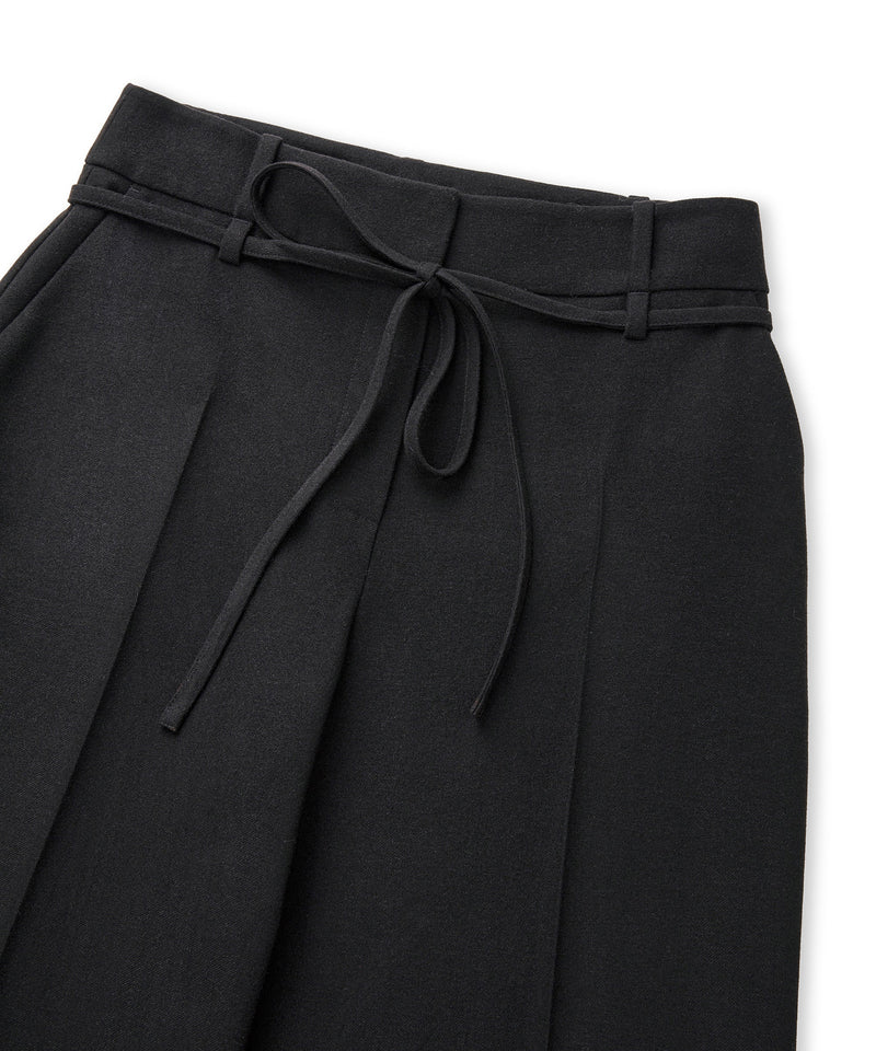 Ipekyol Tie Waist Wide Leg Fit Trousers  Black