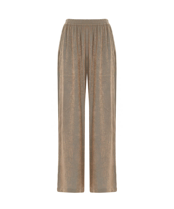 Ipekyol Textured Wide-Leg Trousers Natural