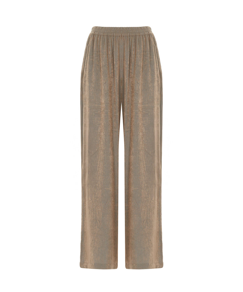Ipekyol Textured Wide-Leg Trousers Natural
