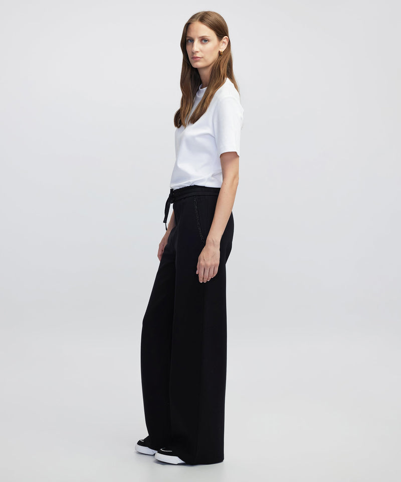Ipekyol Embellished Wide-Leg Trousers Black