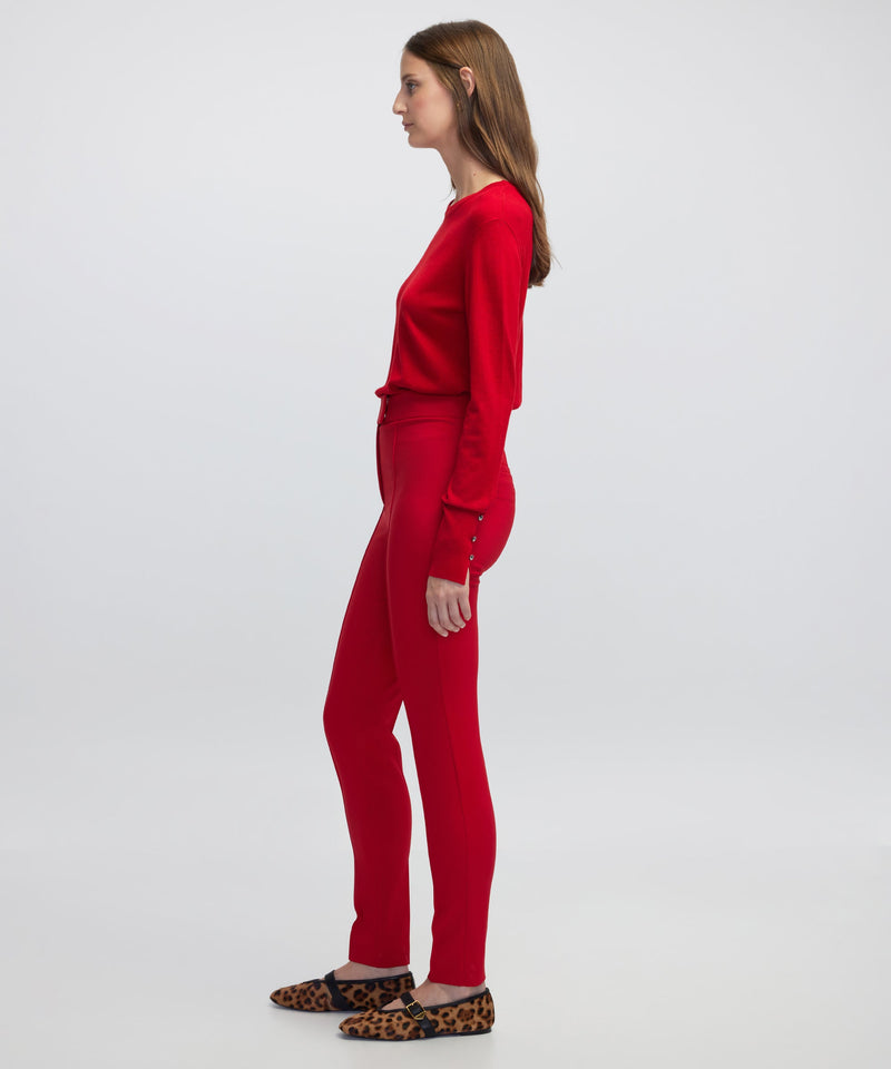 Ipekyol High Waist Skinny Fit Trousers Red