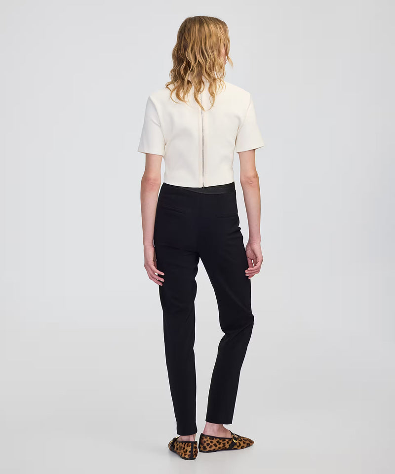 Ipekyol Metallic Stripe Skinny Trousers Black