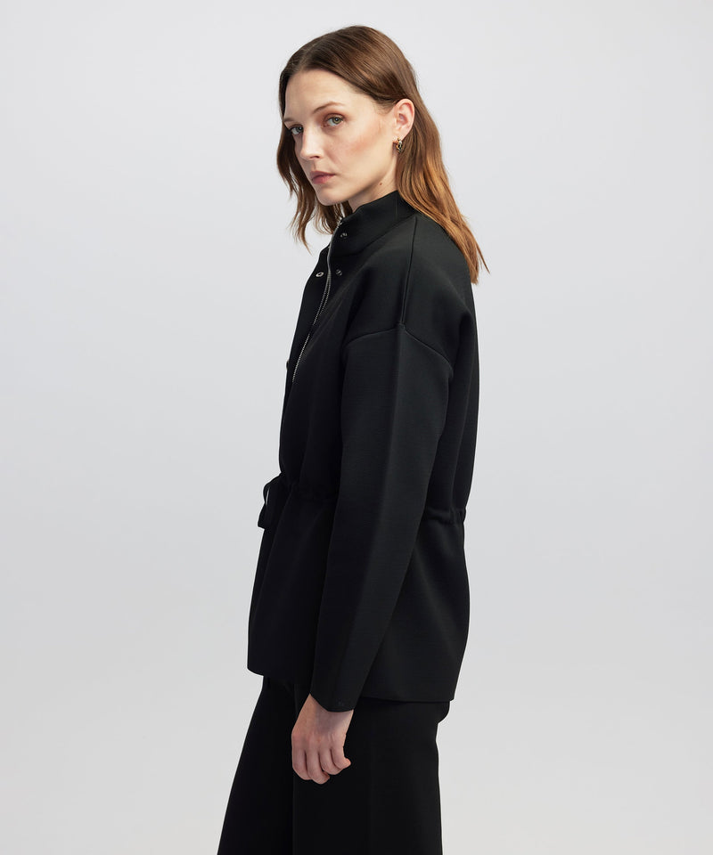 Ipekyol Adjustable Waist Knit Jacket Black