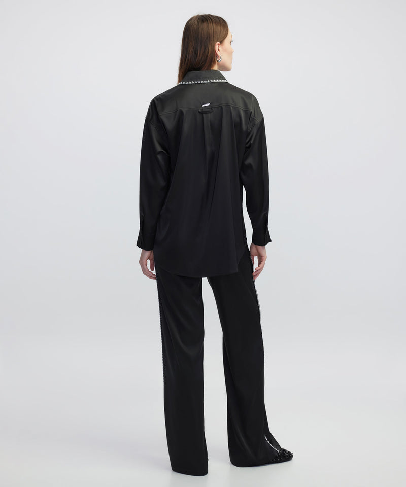 Ipekyol Strass-Trim Blouse Black