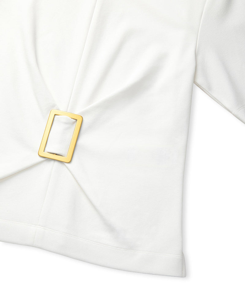 Ipekyol Short Sleeve Blouse With Buckle Ecru