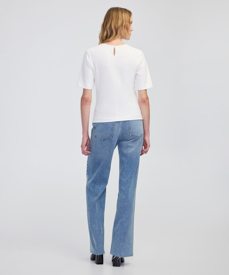 Ipekyol Short Sleeve Blouse With Buckle Ecru