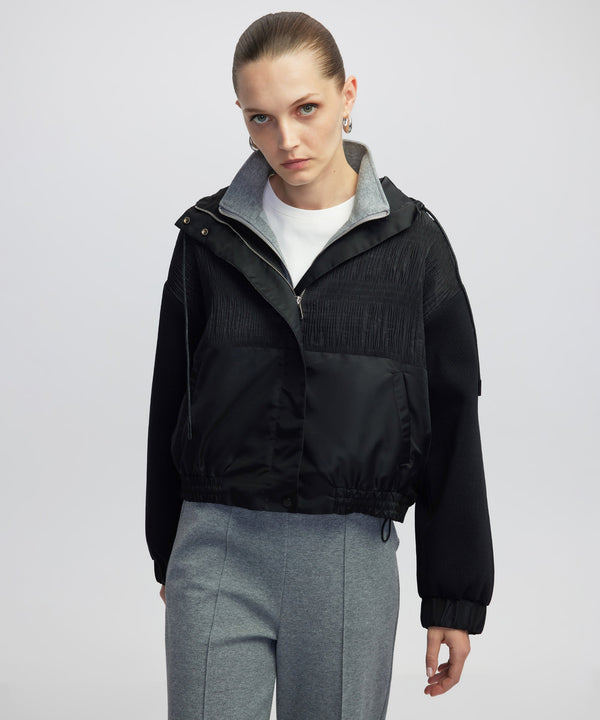 Ipekyol Mixed Media Coat Black