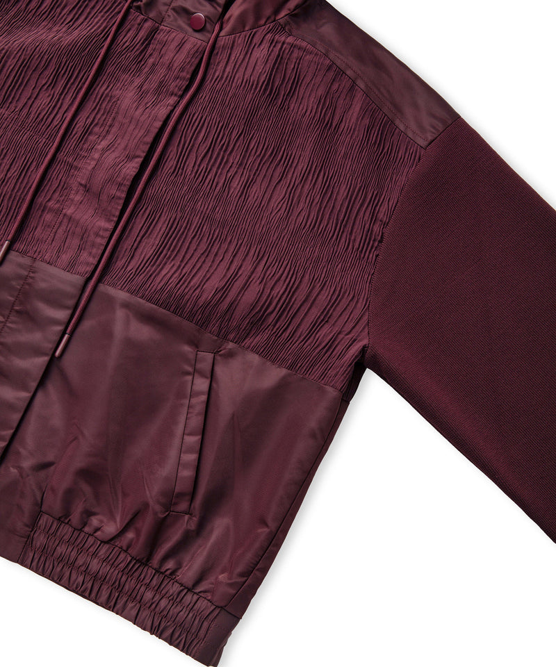 Ipekyol Mixed Media Coat Bordoux