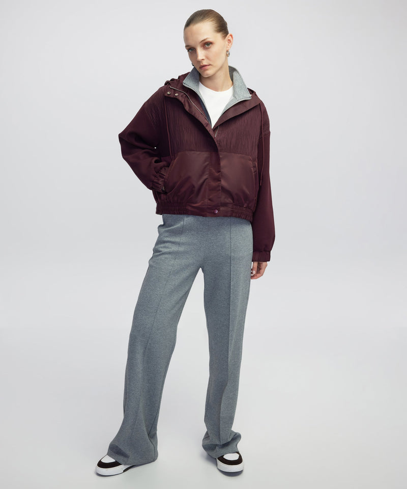 Ipekyol Mixed Media Coat Bordoux