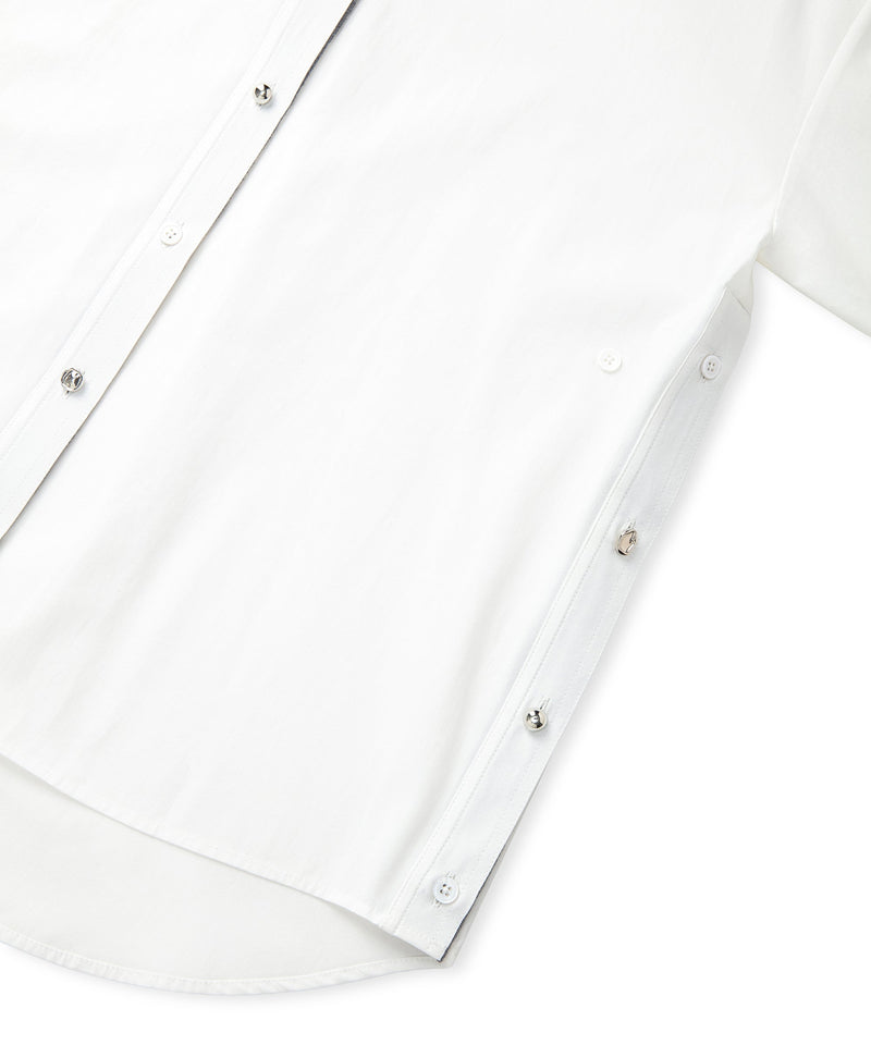 Ipekyol Poplin Shirt With Mixed Buttons White