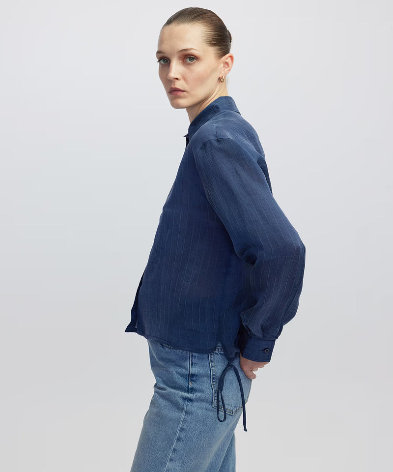 Ipekyol Adjustable Waist Shirt Navy
