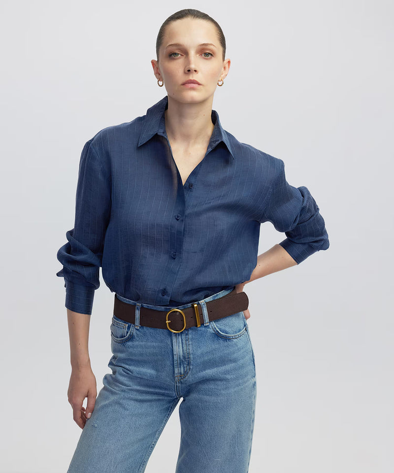 Ipekyol Adjustable Waist Shirt Navy